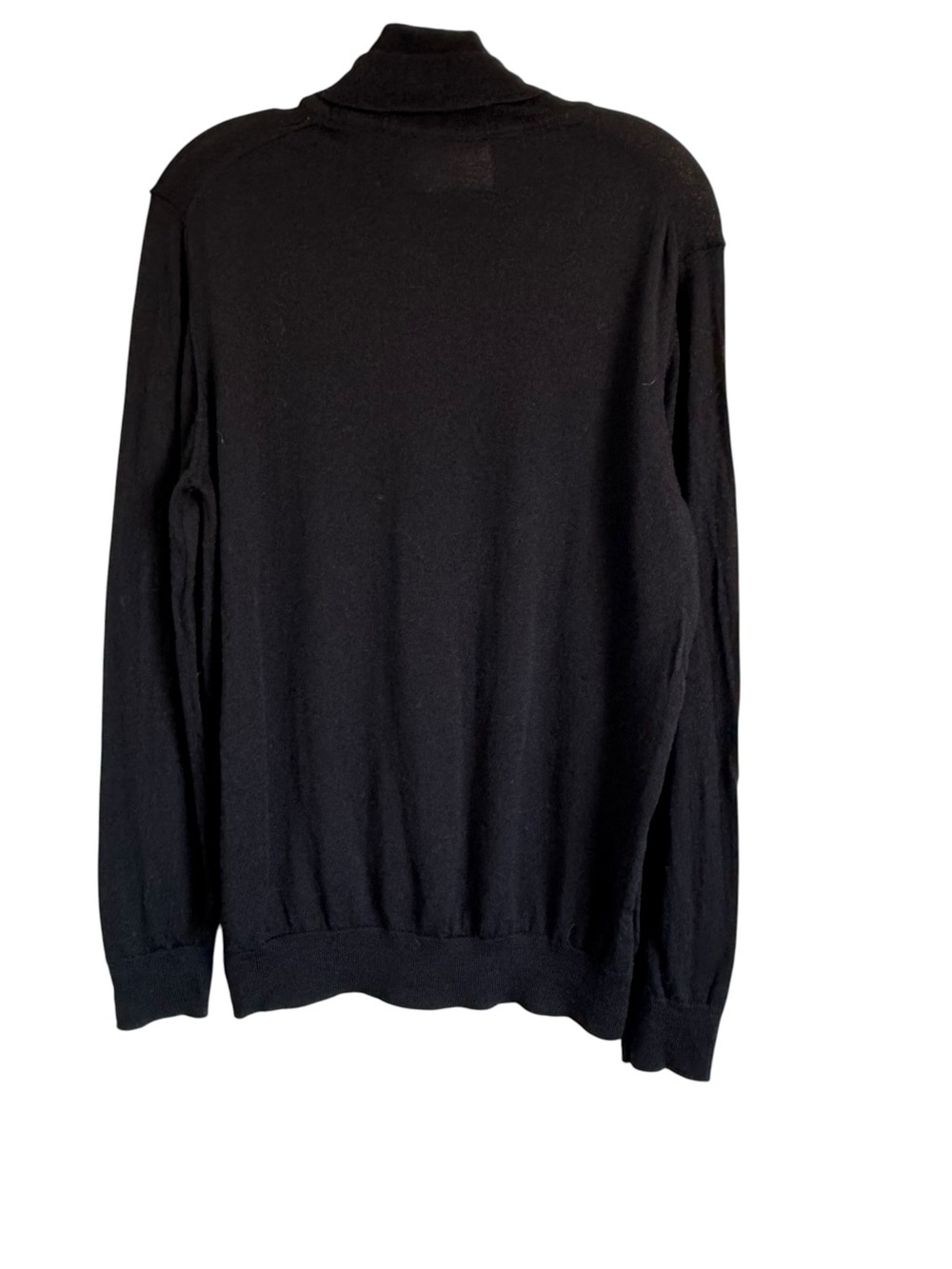 NN07 black turtleneck sweater Richard 6630 100% extra fine merino wool top - Picture 4 of 11